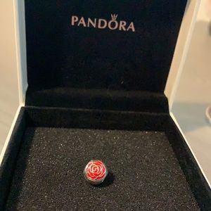 Perfect used Pandora Disney Belle enamel charm